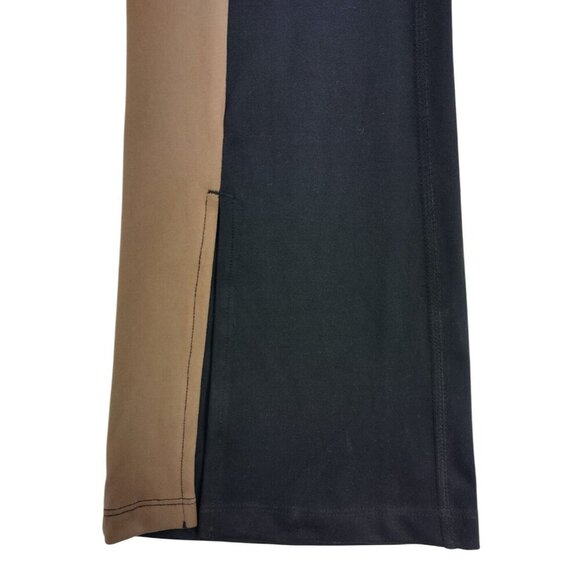 Black and Tan Color Block Sleeveless Flare Leg Scoop Neck SIZE S. Womens . - Picture 6 of 7